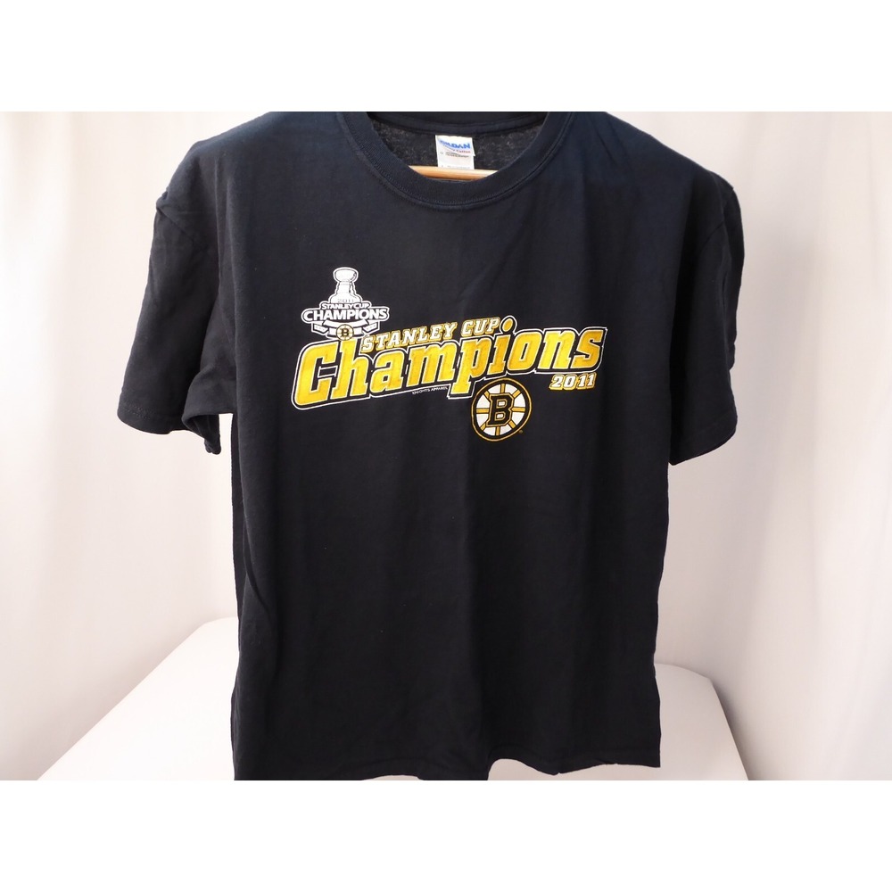 2011 Stanley Cup Champions Boston Bruins Heavy 100% Cotton T Shirt Large